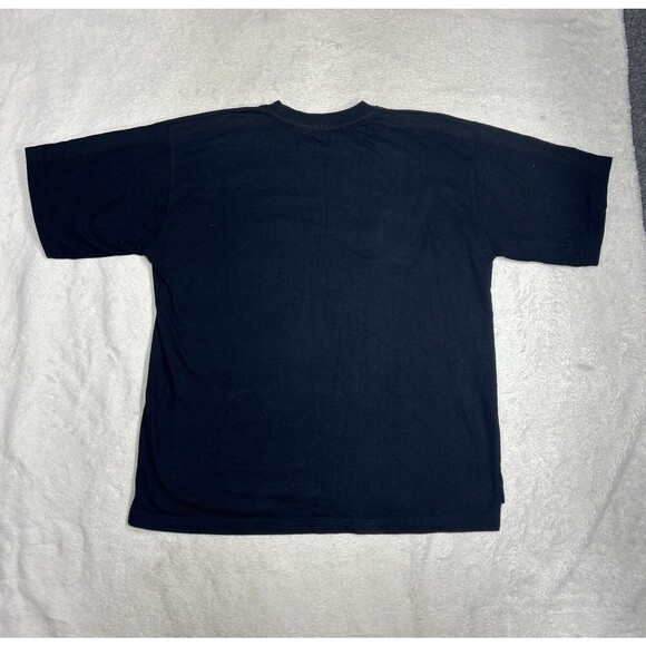 Vintage 90s Pro Edge Cleveland Indians Embroidered Blue Pocket T-Shirt Sz Large - Picture 6 of 6